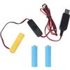ULIJTH USB A 4.5V AA Batteria Sostituire 3 Batterie Per Spazzolino Lampada Giocattolo Adattatore Batteria Con Interruttore