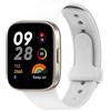 Yikamosi Compatibile con Redmi Watch 3 Cinturino per Donne e Uomini,Sgancio Rapido Silicone Chiusura in TPU Cinturino di Ricambio per Redmi Watch 3/Xiaomi Watch Lite 3 Smartwatch,Bianco