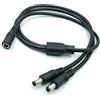 YSJJZRL 70cm 10A DC 5.5x2.5mm 1 Femmina a 2/3/4/5 Maschio, 5.5mm x 2.5mm DC Y Cavo Splitter (1 femmina a 5 maschi)