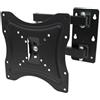 Generic Staffa Braccio Tv Supporto A Muro Per Monitor Lcd Led Braccio Doppio Snodo Da 14 A 42 Pollici Inclinabile 90 Gradi Vesa da 50 a 200 mm