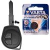 mt key SUZUKI Custodia sostitutiva telecomando per autoradio con 2 pulsanti + HU133R Blank + Batteria per Opel Agila Suzuki SX4 Alto Swift Splash