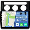 YUNTX [6GB+128GB] Android 15 Autoradio per VW Touran (2003-2009)-[Incorporato Carplay/Android Auto/DSP/GPS]-10.1 IPS 2.5D Touch Screen-CAM+MIC-DAB/Mirror Link/Bluetooth 5.0/WiFi/USB/4G