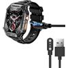 Blueshaweu Cavo di ricarica compatibile con OUKITEL smartwatch uomo BT80, cavo caricatore caricatore per smartphone OUKITEL BT80 smartwatch da uomo (nero)