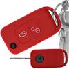 mt key Key Soft Case Cover protettiva Chiave per auto Mercedes Benz SLK A-Class R170 W168 Tasto pieghevole 2 pulsanti Remoto/Colore: rosso