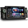 Erisin 7 Pollici 8-Core 4GB RAM+64GB ROM Android 12 2 DIN Autoradio Navigatore GPS per Fiat Punto Linea Supporto Multimediale Integrato Wireless CarPlay Android Auto Bluetooth 5.0 DSP DAB+WiFi TPMS
