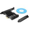 Dpofirs PCE8SAT-M01 Scheda da PCI-E a SATA 3.0, Scheda di Espansione del Controller, Scheda di Espansione 'interfaccia SATA3.0 a 8 Porte, Interfaccia PCI-E 1X 2X 4X 8X 16X, Compatibile con SATA6G, 3G, Dis