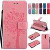 Ougger Cover per Huawei Mate 10 Lite Custodia, Portafoglio Pelle Magnetico Morbido Protettivo Silicone Flip Cover Borsa Custodie Huawei Mate 10 Lite con Slot per Schede, Gatto e Albero (Rose)