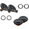 Superauto hi-fi Kit 6 Casse Compatibile con Ford Kuga dal 2008 al 2012 Con Adattatori Altoparlanti Hertz ANTERIORE e POSTERIORE dsk 165.3 DCX 165