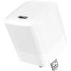 JAYM® - Caricabatterie rapido USB C 30W Power Delivery | Spina americana US Tipo B per Viaggi USA Canada Giappone per iPhone 17 16 Samsung Galaxy S26 S25 Google Pixel iPad - Bianco
