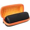 Zhixteu Custodia Rigida per JBL Flip 7, Altoparlante Portatile Bluetooth Impermeabile Borsa di Stoccaggio Protettivo Compatto, 21 x 10 x 9cm (Arancione)