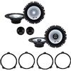 IPNOSIS Kit 6 casse Anteriori e Posteriori ALPINE da 16,5 cm per BMW Serie 3 (E46) Dal 2002-2007 + Supporti