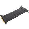 Bewinner Cavo Riser Estensore PCIE 4.0 X16, Adattatore Riser GUP Flessibile Ad Alta velocità, proprietà di Schermatura Elevata Cavo di Prolunga PCIE 4.0 da 180 Gradi per Scheda Grafica (Nero)