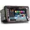 GONFEN 8-Core 4GB+64GB Android 14 Autoradio Bluetooth per VW Polo Golf 5 6 Passat Jetta Caddy EOS T5 Tiguan Touran CC 7 DVD Lettore IPS Supporta GPS Navigatore CarPlay Android Auto DSP DAB+ WiFi Canbus