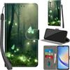 Haninsuze Cover per Samsung Galaxy A34 5G Custodia Cover Pelle Libro Portafoglio con Porta Carte Magnetica Protezione Antiurto Cuoio Flip Case Custodia Cover per Samsung A34 5G, Farfalla