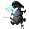 Qurygin Supporto per telefono da moto, antivibrazione, girevole a 360° , per moto, triciclo, veicolo elettrico da 12 V