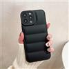 LIFEKA Piumino in pelle di lusso Custodia per telefono imbottita per iPhone 14 13 12 11 Pro Xs Max X Xr 7 8 Puls SE Cover antiurto color caramella, nera, per iPhone 13 Promax