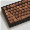 Womier PBT Keycaps, MOA Keycaps 75 percent - Set di copritasti per tastiera meccanica Cherry MX 61/64/68/84/87/100/104/108, colore: noce