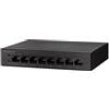 Cisco Switch non gestito Cisco SF110D-08HP con 8 porte 32W 10/100 PoE, protezione limitata a vita (SF110D-08HP-EU)