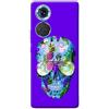 Mixroom - Cover Custodia Back case In TPU Silicone Morbido Per OPPO A18 Fantasia Teschio Stile Miami M587