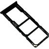 Mainhattan Mobile Porta Scheda Dual SIM e Carrello Memoria micro-SD per Samsung Galaxy A32 4G, Parte di Ricambio Originale, Nero