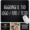 WELCOMAT Tappetino Mouse Personalizzato - 18x23cm - Mousepad, Impermeabile, Antiscivolo, Antipolvere, Per ufficio, Gaming, base in gomma, portatile, Ideale per logo Ufficio, Smart working