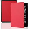 Generico DayQiQiPu Caso per Kindle Paperwhite (5/6/7th Gen 2012/2013/2015, Model: EY21/DP75SDI) Custodia per eReader di Pelle PU Ultra-Sottile di Visione Multiplo Copertura Antiurto - Rosso