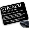 csm informatica Tappetino Mouse pad personalizzabile Divertente scherzo frasi parolacce antistress sticazzi dizionario contrazione cazzi