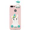 HopMore Compatibile con Cover Huawei Honor 9 Lite Silicone Disegni 3D Divertenti Fantasia Gomma Morbido Custodia Antiurto Protettiva Slim TPU Case Bumper Molle Caso - Unicorno Unicorn Rosa