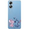 LA CASA DE LAS CARCASAS Custodia per OPPO A17 ufficiale Disney Angel & Stitch Beso per proteggere il tuo cellulare. Custodia per OPPO in silicone flessibile con licenza ufficiale di Lilo & Stitch
