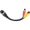 TPSOBRU Telecamera Retromarcia Auto Adattatore Convertitore Multiplo Per Cavo DC AV/CC Da 4 Pin Maschio/femmina Per RCA AV/femmina Telecamera Posteriore Monitor(4PinM-RCAm-DCm)