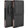 moex Plug Case compatibile con Oppo A52 / A72 Custodia con clip per cintura, marsupio in pelle vegana, custodia a libro pieghevole - nero