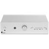 Pro-Ject MaiA S3, amplificatore audiofilo compatto e versatile, aptX™ HD Bluetooth 5.0, Phono, Line, digitale, uscita cuffie, argento