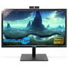 SIMPLETEK - Monitor con Webcam Integrata | Display Full HD 22 TN LCD | HDMI VGA | VESA 100x100mm | Retroilluminazione WLED