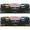 Timetec 16GB KIT(2x8GB) Pinnacle Konduit RGB DDR4 3200MHz XMP2.0 Overclocking 1.35V Dual Rank Compatibile per AMD e Intel Gaming Desktop Memory Module RAM - Nero