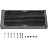 Mugast Radiatore in Alluminio, Raffreddamento ad Acqua del Computer 120mm / 240mm / 360mm Radiatore G1 / 4 Separatore dell'Acqua del Filo, 12 Tubes Radiatore del dissipatore d'Acqua (240mm)