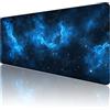 SHUIYAZI Tappetino per Mouse Da Gaming blu Tappetino Mouse Grande XXl 900 x 600 x3mm Office Mousepad Cielo stellato Controllo Preciso Del Mouse Migliora La Velocità E la Precisione Tappetino Da Scrivania R846