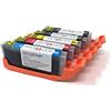 KOPYFORM Cartucce di inchiostro alimentare (confezione da 5, comp. con Canon PGI-580 + CLI-581, di esempio PIXMA TS8150/TS6250) TK580