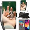 PHINIENLAND Cover per Samsung Galaxy A50 / A50s PU Pelle Custodia Flip Gatto