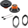Superauto hi-fi Kit 2 Casse Coassiali 165 mm Compatibile con Ford Focus mk1 fino al 2005 Con Adattatori Altoparlanti Hertz ANTERIORE o Posteriore 120 watt di picco