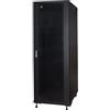 Link Armadio Rack 19 37 unità, Misure (A) 1770, (L) 600, (P) 600 mm. Colore Nero, Porta Vetro
