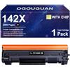 OGOUGUAN 142A W1420A 142X Cartuccia toner - Compatibile con HP LaserJet MFP M110w, M140we, M110we, M139w, M139we - Nero (con Chip, 2.000 pagine)