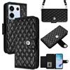 MOJIA Custodia Flip per Xiaomi Redmi Note 13 PRO 5G / Poco X6 5G, Cover Portafoglio in Pelle PU, Cover Multifunzionale con Porta Carte, Cinturino da Polso e Tracolla. Black