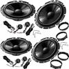 EvoTuning Kit 8 Casse Altoparlanti per Alfa Romeo 159 Compatibile con Pioneer Ts-g170C Anteriori e Posteriori Set 4 Woofer 4 Tweeter 4 Anelli Adattatori 4 Cavi Connettori (NO Plug and Play)