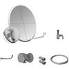 Tecatel Kit antenna satellitare 60 cm + LNB + Supporto + cavo + connettori