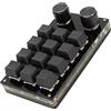 VBESTLIFE Tastiera Macro Programmabile, 12 Tasti 2 Manopole Piccola Macropad Meccanica OSU, Fai-da-Te, per Giochi Office Media
