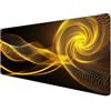 Jaalinng Tappetino Mouse Giallo Tappetino Mouse Gaming XXL 700x300x3mm Antiscivolo Mousepad Nero Fondo Gomma Naturale Tappetino Copri Scrivania Grande per Giocatori Ufficio Casa Tappetino Pc J527