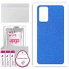 apgo BACK SKIN Film Pellicola protettiva Protezione Posteriore per Oppo Reno 6 5G, skin sticker film foil vinyl Blu pastello opaco
