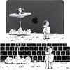 JZ Astronaut Caso per MacBook PRO Retina 15 (2012-2015, Models: A1398) Hard Shell Caso con Cover Tastiera Gratuita Set - F