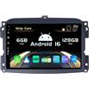 BXLIYER SXAUTO『Built-in 4G / DAB』Android 15-6G+128G Autoradio Per FIAT 500L (2012-2016) - Senza fili CarPlay/Android Auto LED Camera + MIC - Fast-boot Volante 360-CAM HDMI WIFI DSP - 2 Din IPS 10.1 Pollici