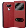 Cadorabo Custodia Libro per LG G5 in ROSSO ZAFFERANO - con Funzione Stand e Chiusura Magnetica - Portafoglio Cover Case Wallet Book Etui Protezione